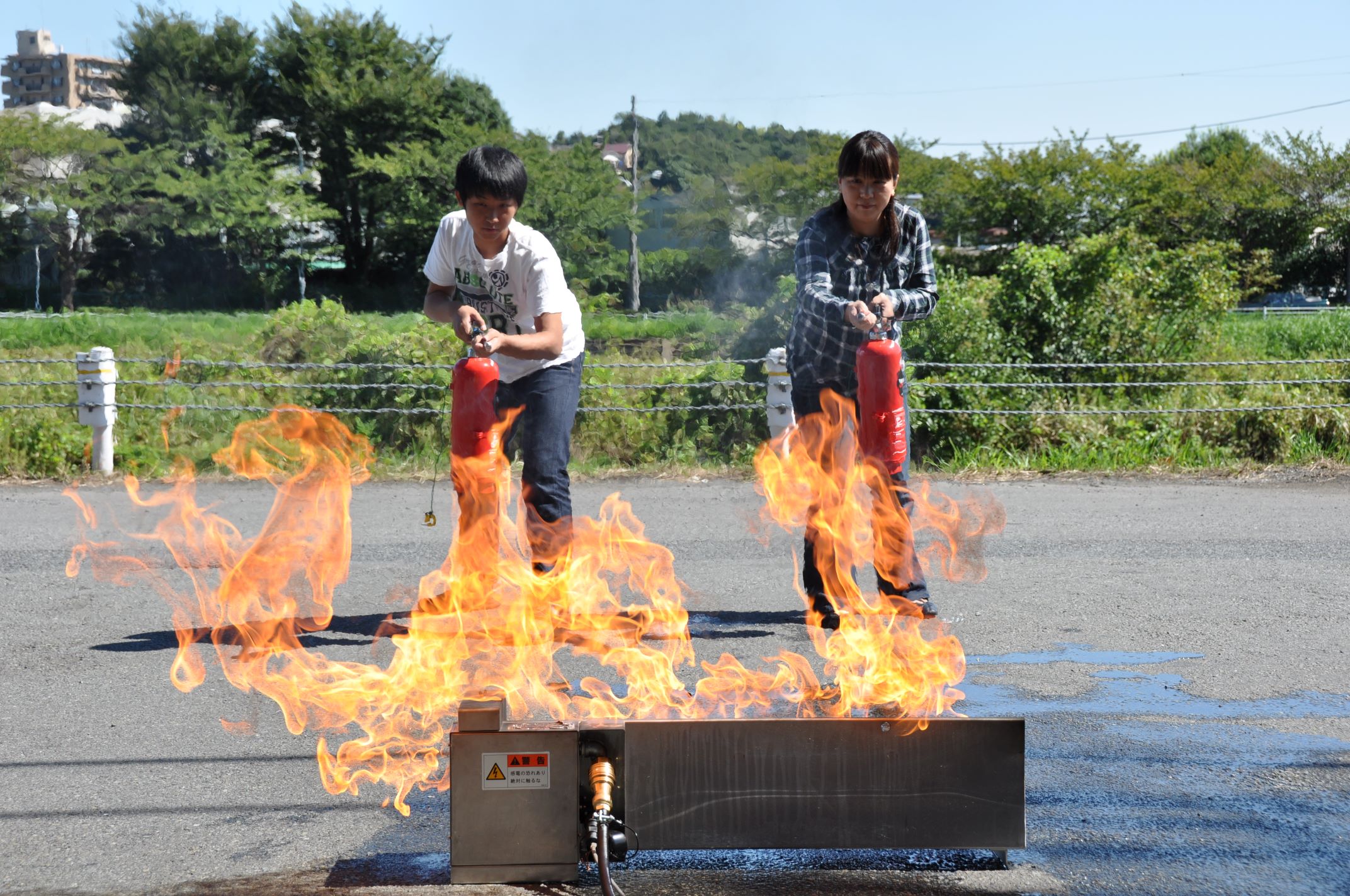 リアルな消火シミュレーション